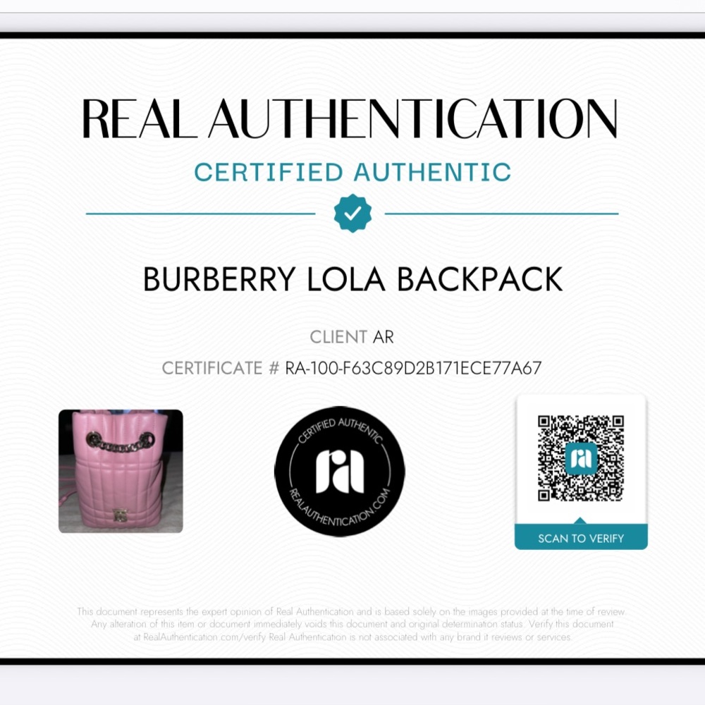 Burberry Lola Backpack EUC Authentic - Picture 12 of 12